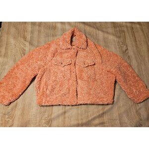 We The Free Teddy Swing Jacket Peach Color Size M Womens